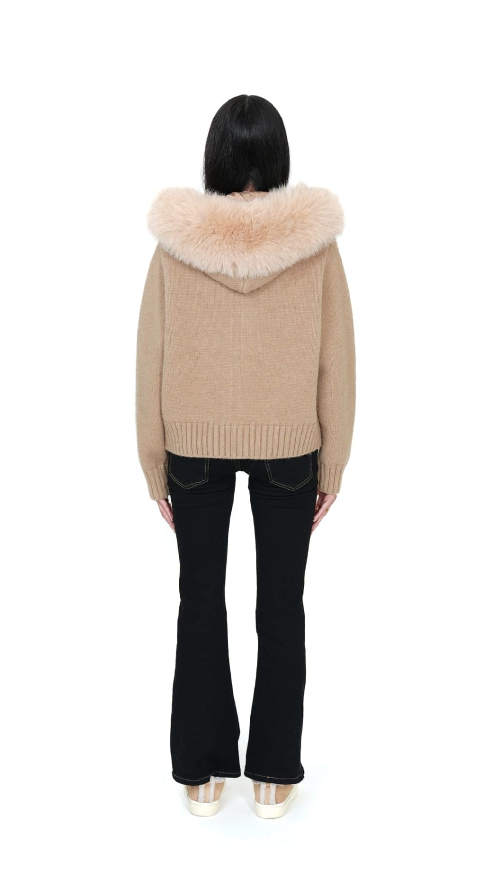 ZEPHIRIO – Cardigan doux à capuche